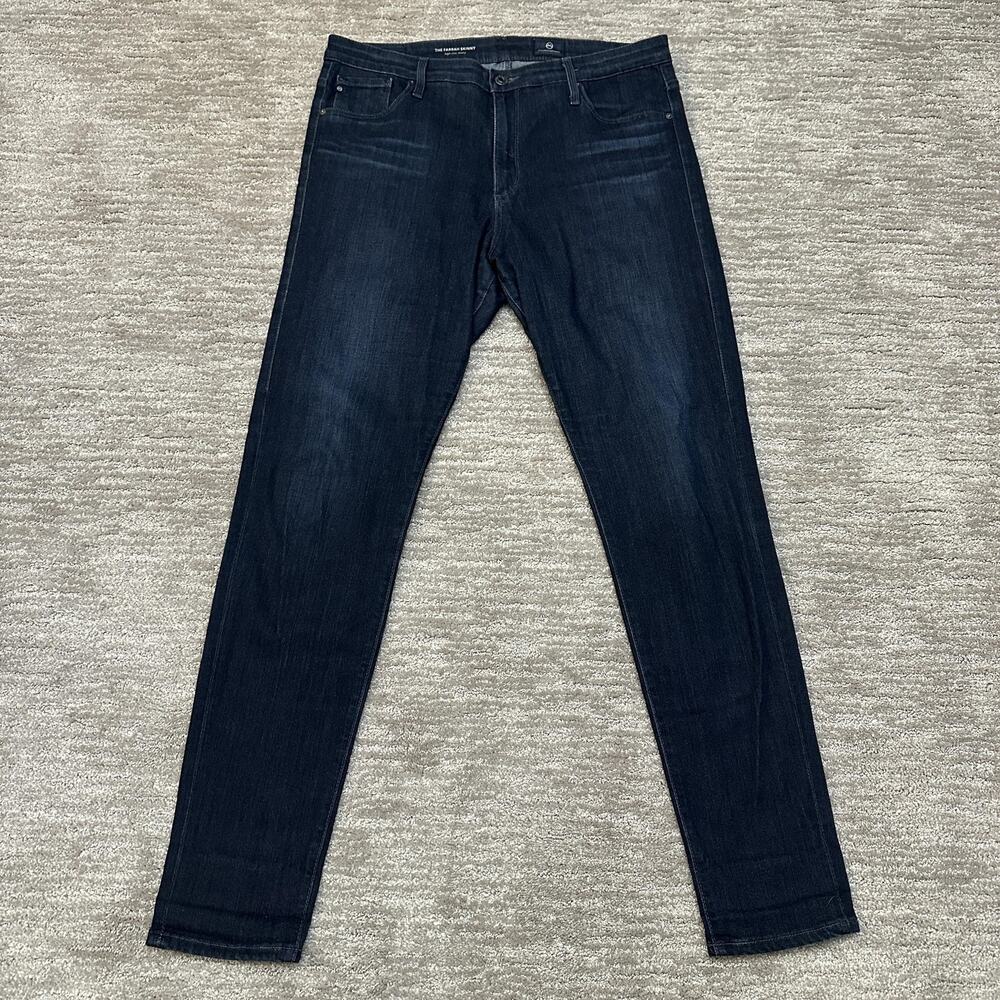 AG Adriano Goldschmied Farrah Jeans Womens 32R Blue High Rise Skinny Stretch